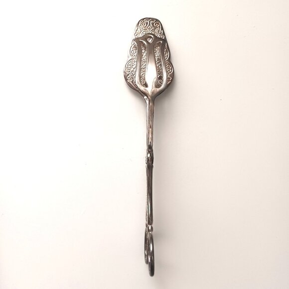 Three Vintage Silver Plated over Zinc Alloy Serving Tongs in Original Box - Picture 8 of 15